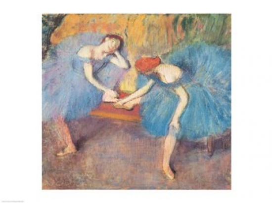 Two Dancers at Rest Poster Print by Edgar Degas - 24 x 18 in.
