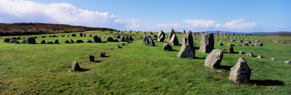 Standing Stones On A Landscape Beaghmore Stone Circle Cookstown County Tyrone Northern Ireland Poster Print