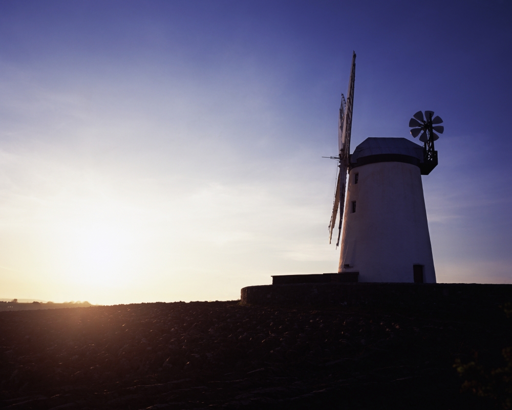Ballycopeland Windmill Co Down Ireland Poster Print by The Irish Image Collection - 16 x 12