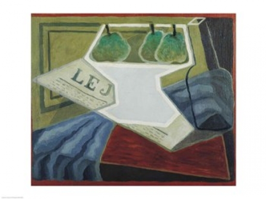 Picture of Posterazzi BALXIR154088LARGE The Fruit Bowl 1925-27 Poster Print by Juan Gris - 36 x 24 in. - Large