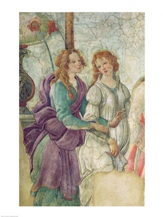 Picture of Posterazzi BALXIR315895LARGE Detail of Venus & The Graces Offering Gifts To A Young Girl 1486 Poster Print by Sandro Botticelli - 24 x 36 in. - Large