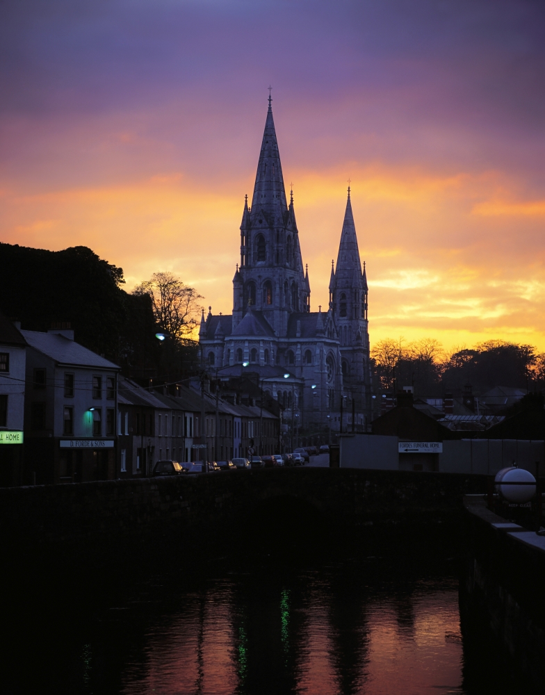 DPI1802949 Church in a Town Ireland Poster Print by The Irish Image Collection, 13 x 17