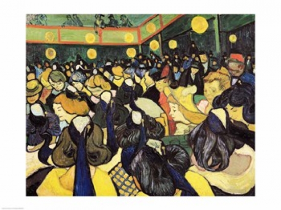 Picture of Posterazzi BALXIR33811 The Dance Hall at Arles 1888 Poster Print by Vincent Van Gogh - 24 x 18 in.