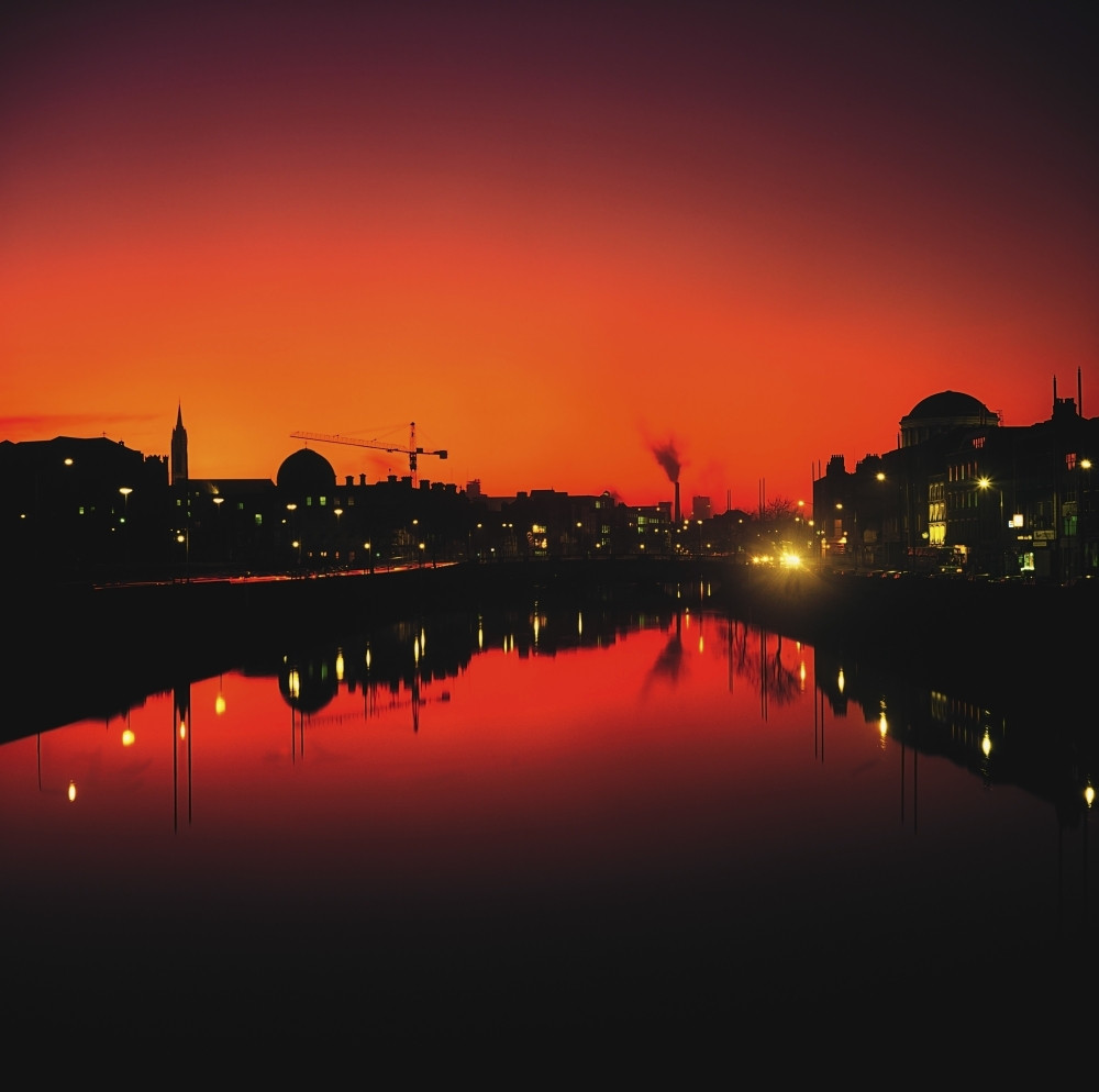 River Liffey Dublin Co Dublin Ireland Poster Print by The Irish Image Collection, 24 x 24 - Large
