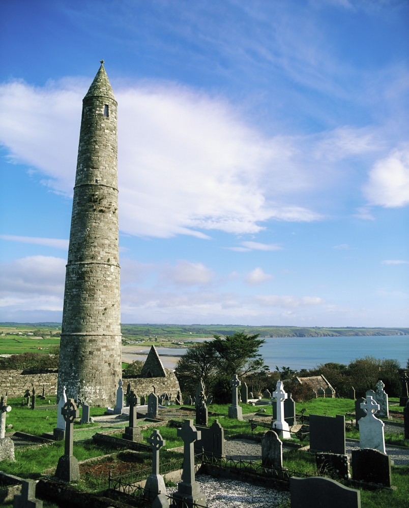 DPI1804320 Round Tower Ardmore Co Waterford Ireland Poster Print by The Irish Image Collection, 13 x 17