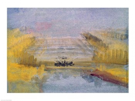 Picture of Posterazzi BALXIR360256LARGE The Fountains at Versailles Poster Print by J.M.W. Turner - 36 x 24 in. - Large
