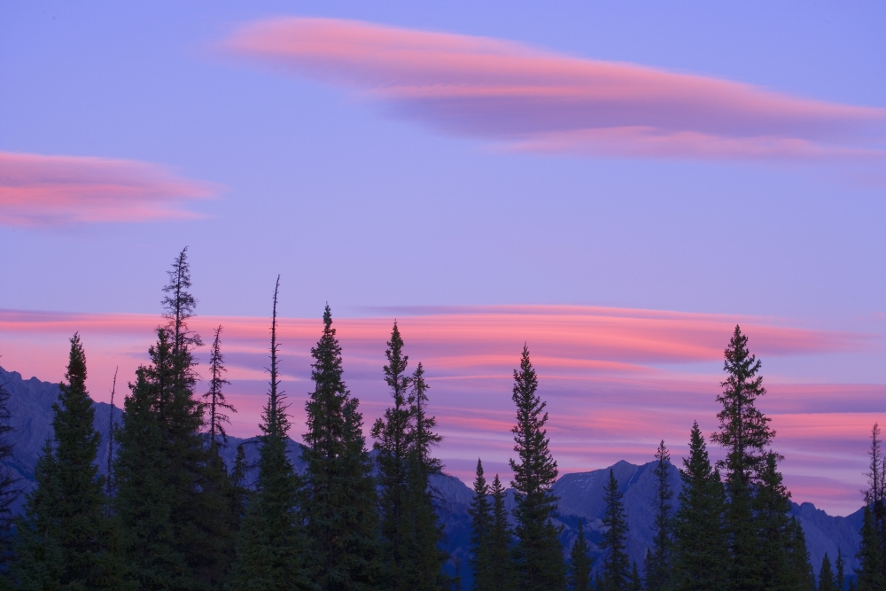 Sunset & Clouds Banff National Park Alberta Canada Poster Print by Carson Ganci - 17 x 11