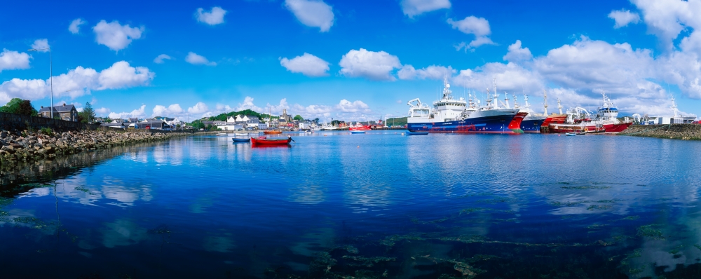 Killybegs Harbour Co Donegal Ireland Poster Print by The Irish Image Collection - 31 x 12