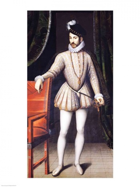Picture of Posterazzi BALXIR154770 Charles IX King of France Poster Print by Francois Clouet - 18 x 24 in.