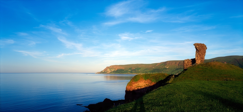 DPI1815910 Co Antrim Glenariff Or Waterfoot Poster Print by The Irish Image Collection, 32 x 14