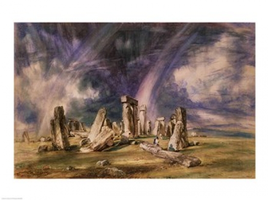 Stonehenge 1835 Poster Print by John Constable - 24 x 18 in.