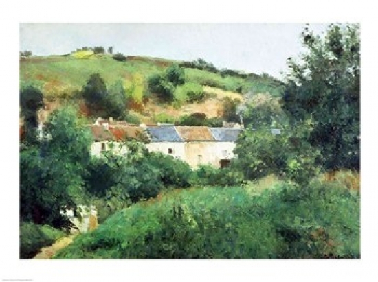 Picture of Posterazzi BALXIR156272LARGE The Path in The Village 1875 Poster Print by Camille Pissarro - 36 x 24 in. - Large