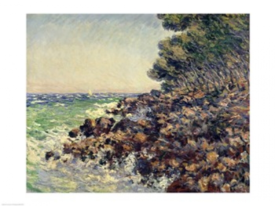 Cap Martin 1884 Poster Print by Claude Monet - 24 x 18 in.