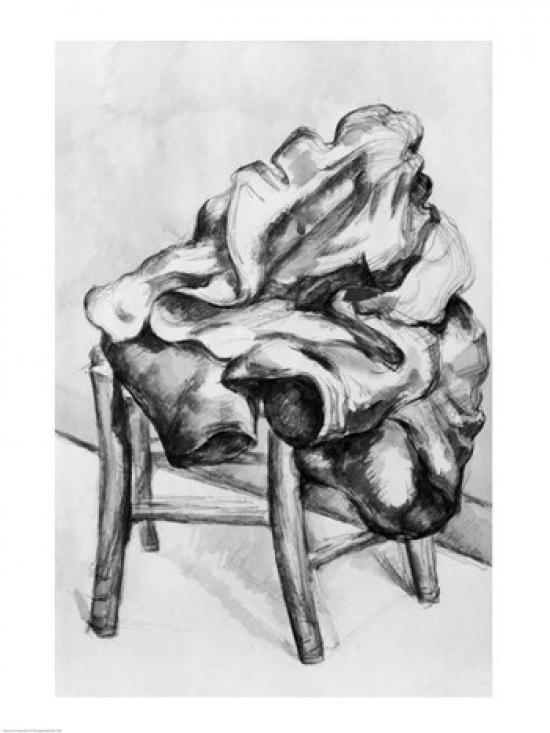 Drapery on A Chair Poster Print by Paul Cezanne - 24 x 36 in.