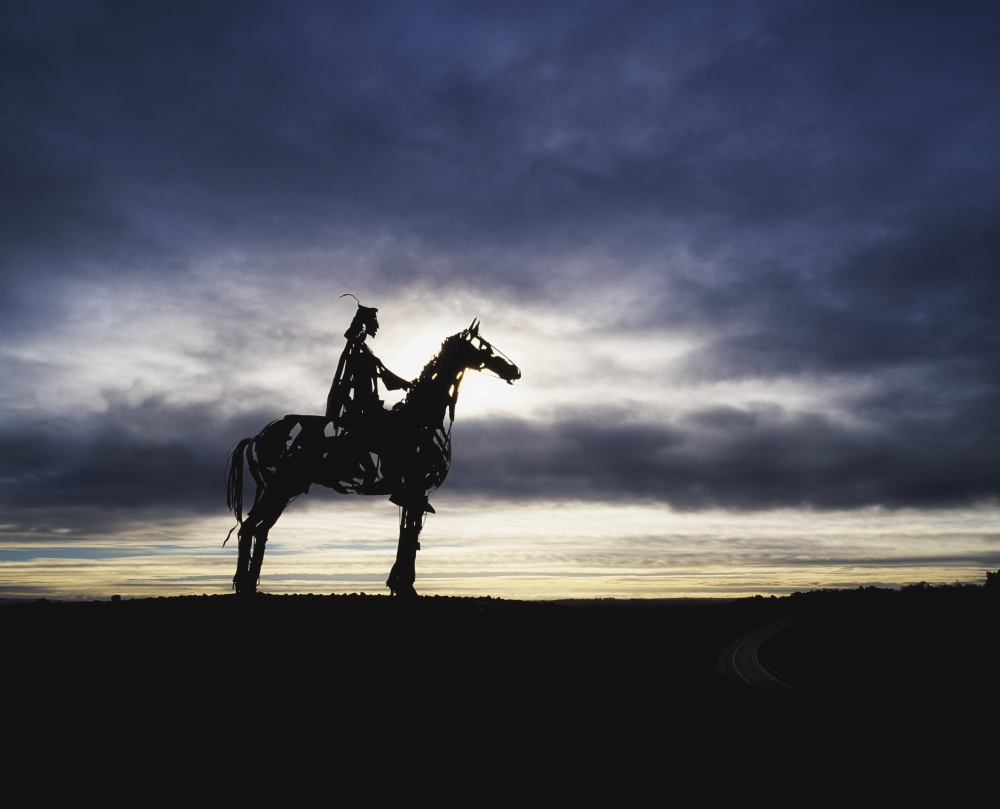 DPI1809024LARGE Gaelic Chieftain by Maurice Harron Boyle Co Roscommon Ireland Sculpture Poster Print by The Irish Image Collection, 34 x 26 - Large