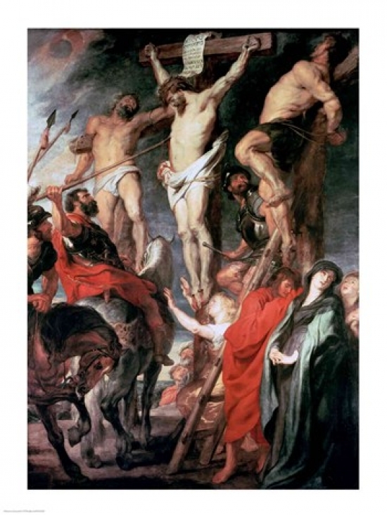 Christ Between The Two Thieves 1620 Poster Print by Peter Paul Rubens - 24 x 36 in. - Large