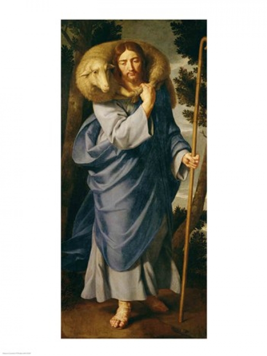 The Good Shepherd Poster Print by Philippe De Champaigne - 18 x 24 in.