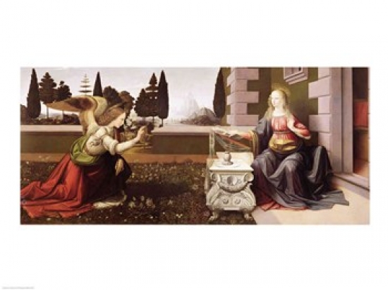 Annunciation 1472-75 Poster Print by Leonardo Da Vinci - 24 x 18 in.