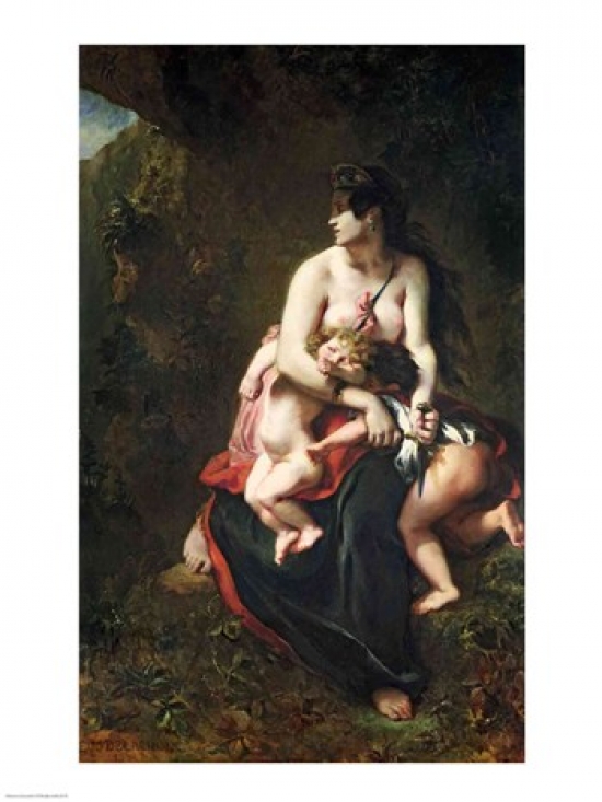 Medea 1838 Poster Print by Eugene Delacroix - 18 x 24 in.