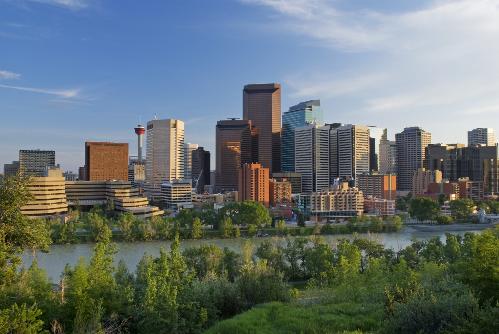 Calgary Alberta Canada Poster Print, Large - 34 x 22