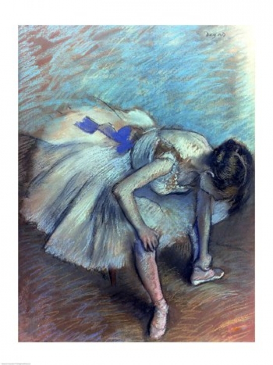 Seated Dancer Poster Print by Edgar Degas - 24 x 36 in. - Large