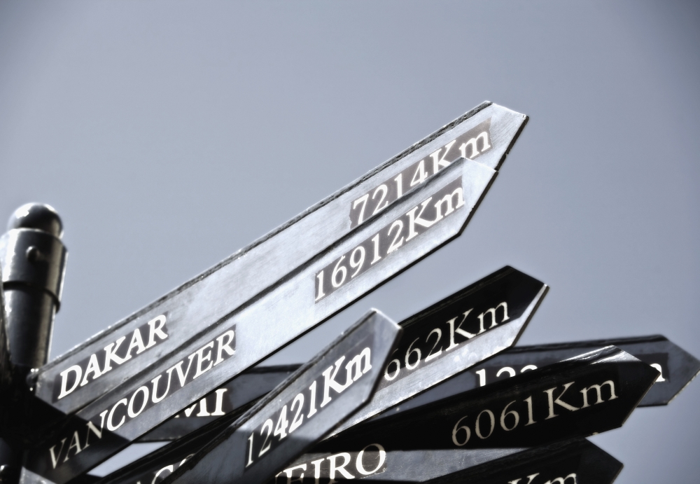 Destination Sign Poster Print, Large - 36 x 24