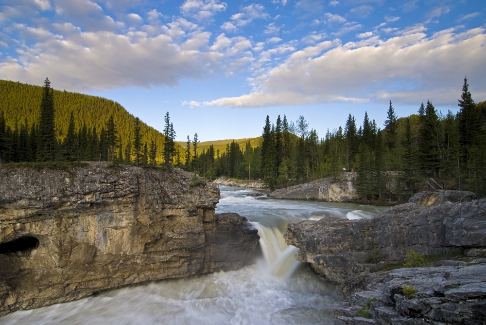 DPI1831872LARGE Waterfall Elbow River Kananaskis Country Alberta Poster Print, Large - 34 x 22