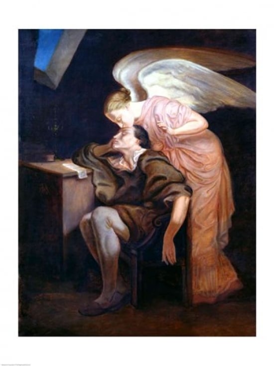 Picture of Posterazzi BALXIR155451LARGE The Dream of The Poet Poster Print by Paul Cezanne - 24 x 36 in. - Large