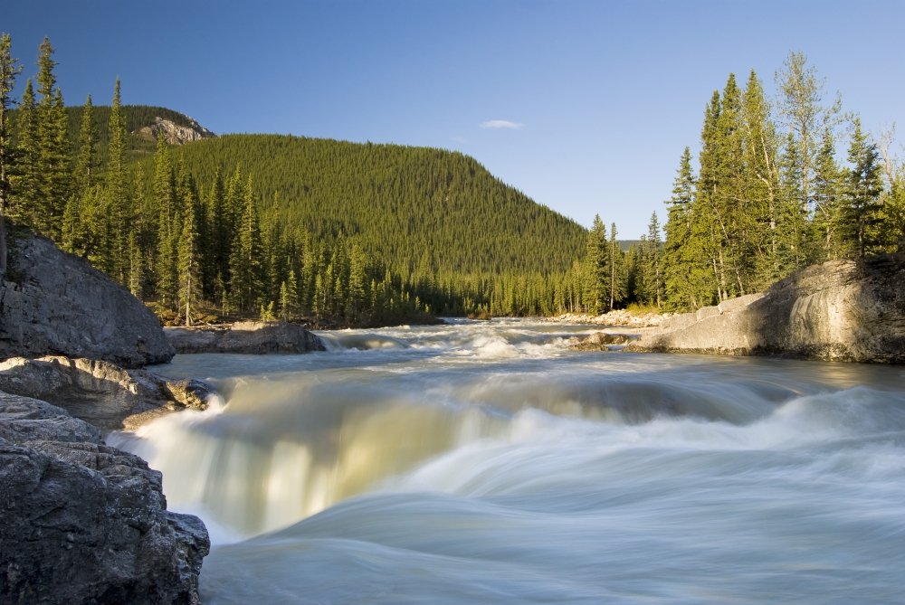 DPI1831875LARGE Waterfall Elbow River Kananaskis Country Alberta Poster Print, Large - 34 x 22
