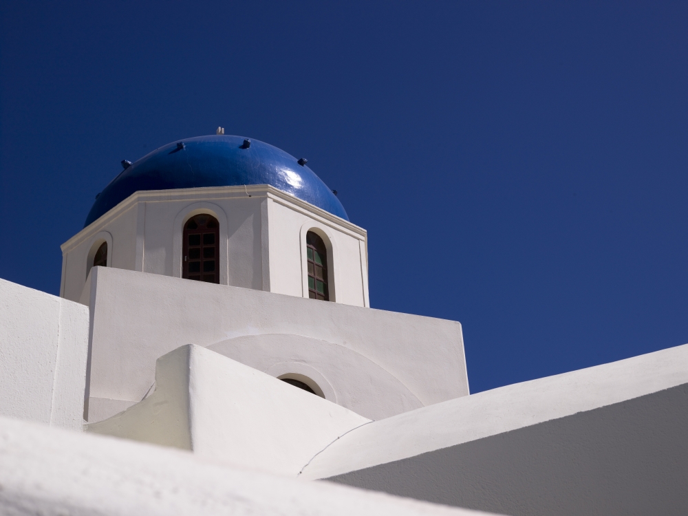 Greek Architecture Santorini Greece Poster Print - 19 x 14