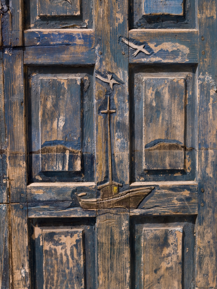 Wooden Door Poster Print, 13 x 18