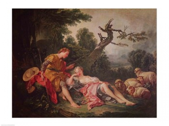 Picture of Posterazzi BALXIR177286 The Sleeping Shepherdess Poster Print by Francois Boucher - 24 x 18 in.