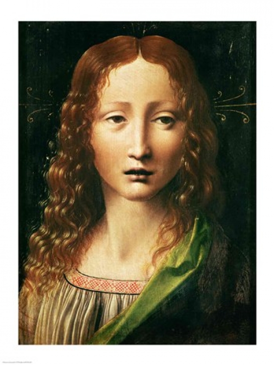 Picture of Posterazzi BALXIR181256 Head of The Saviour Poster Print by Leonardo Da Vinci - 18 x 24 in.