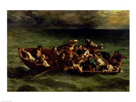 Picture of Posterazzi BALXIR182426LARGE The Shipwreck of Don Juan 1840 Poster Print by Eugene Delacroix - 36 x 24 in. - Large