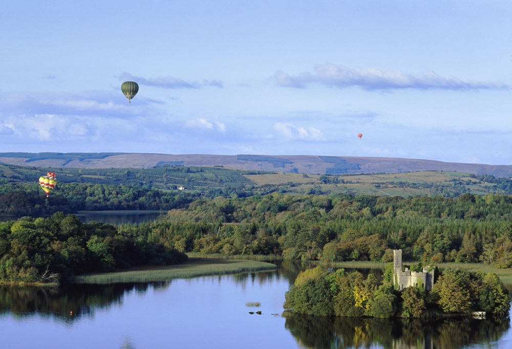 DPI1836949LARGE Lough Key Forest & Activity Park Boyle Co Roscommon Ireland - Hot Air Balloons Flying Over A Park Print, Large - 36 x 24