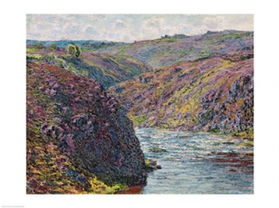Ravines of The Creuse at The End of The Day 1889 Poster Print by Claude Monet - 24 x 18 in.
