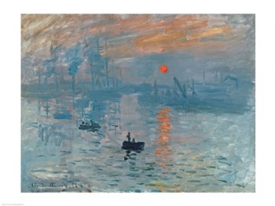Impression Sunrise 1872 Poster Print by Claude Monet - 24 x 18 in.