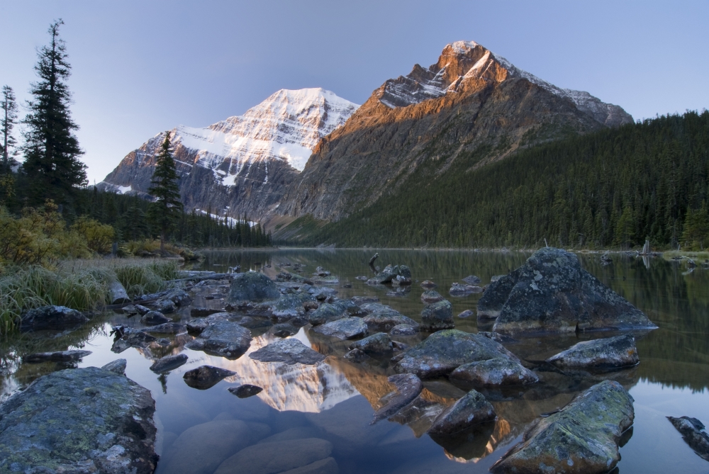 DPI1837137LARGE Mount Edith Cavell Cavell Lake Jasper National Park Alberta Canada Poster Print, Large - 34 x 22