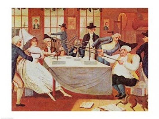 BALBAL33561LARGE Benjamin Franklins Experiments with Electricity Poster Print - 36 x 24 in. - Large