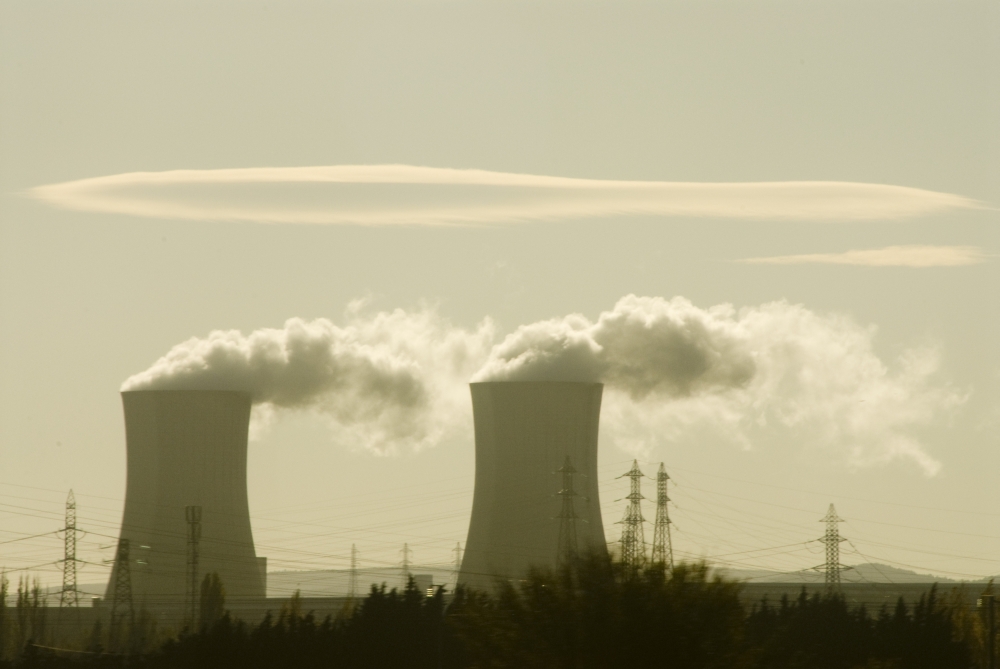Pollution From Smoke Stacks Poster Print, Large - 38 x 24
