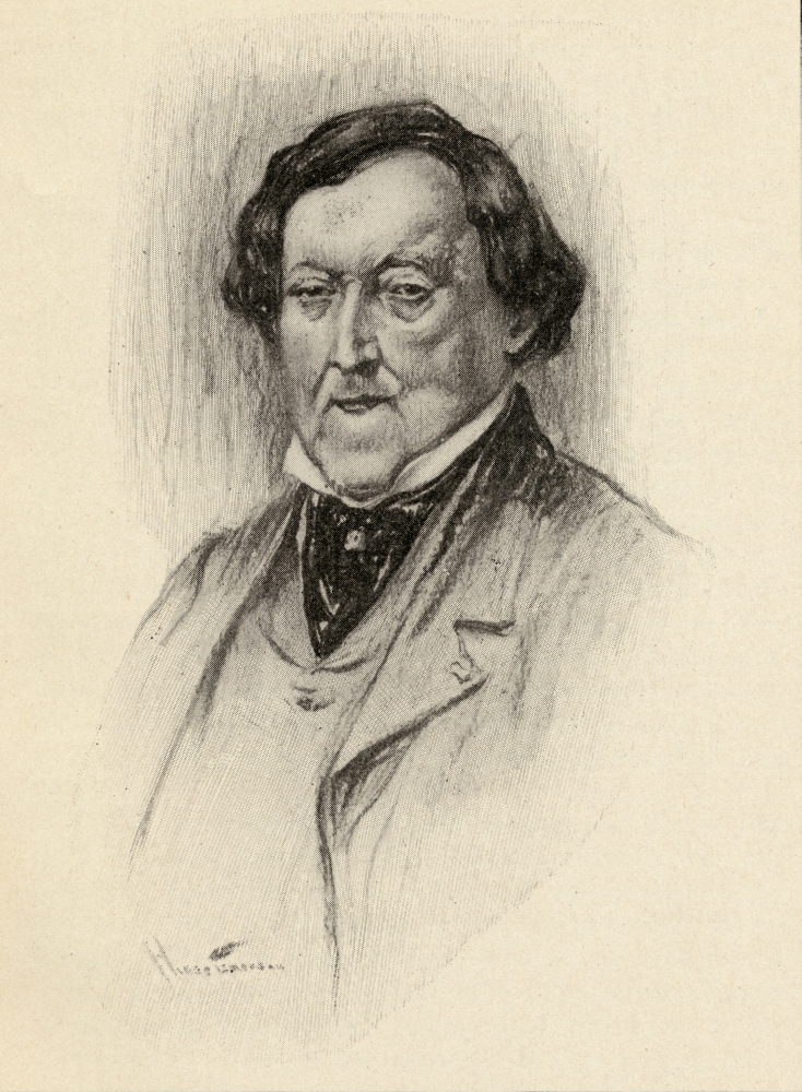DPI1838784 Gioacchino Antonio Rossini 1792-1868 Italian Composer Portrait by Chase Emerson American Artist 1874-1922 Poster Print, 13 x 17
