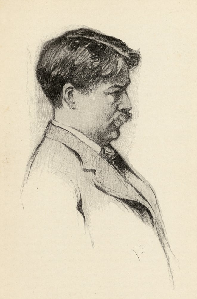Edward Macdowell 1861-1908 American Pianist & Composer Portrait by Chase Emerson American Artist 1874-1922 Poster Print - Large - 24 x 36