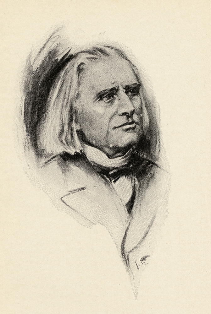 Franz Liszt 1811-1886 Hungarian Pianist & Composer Portrait by Chase Emerson American Artist 1874-1922 Poster Print