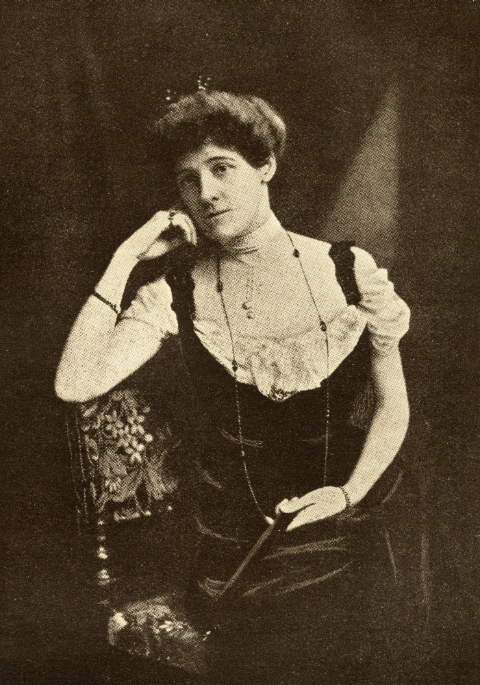 Edith Wharton, 1862-1937 American Novelist From The Book The Masterpiece Library of Short Stories, American, Volume 16 Poster Print, 12 x 18