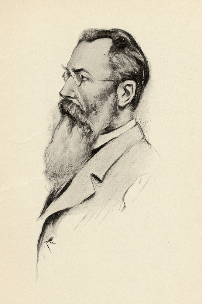 DPI1838793 Nicholas Rimsky-Korsakoff 1844-1908 Russian Composer Portrait by Chase Emerson American Artist 1874-1922 Poster Print, 12 x 18