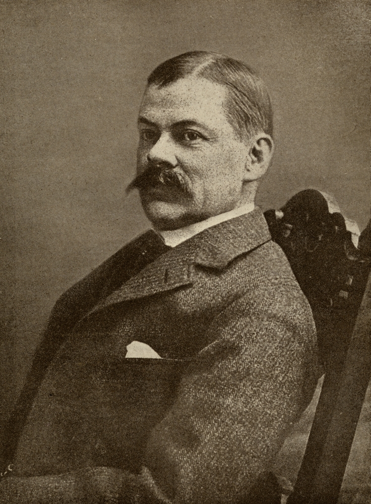 Henry Cuyler Bunner - 1855-1896 American Writer From The Book The Masterpiece Library of Short Stories - American - Volume 16 Poster Print - 13 x 17