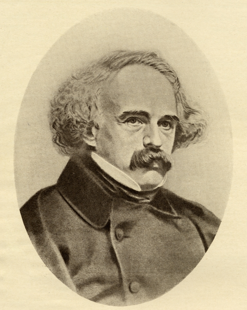 Nathaniel Hawthorne 1804-1864 American Novelist From The Book The Masterpiece Poster Print - 13 x 17