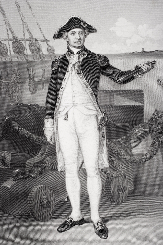 Picture of Posterazzi DPI1838828 John Paul Jones 1742-1792 American Revolution Naval Officer & A Founder of The United States Navy From Painting by Alonzo Chappel Poster Print, 11 x 17