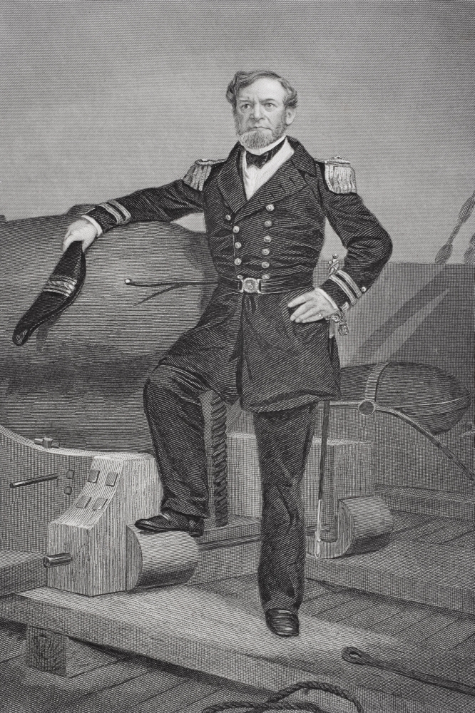 Picture of Posterazzi DPI1838897 Andrew Hull Foote 1806 To 1863 Distinguished Union Naval Officer During American Civil War From Painting by Alonzo Chappel Poster Print&#44; 11 x 17