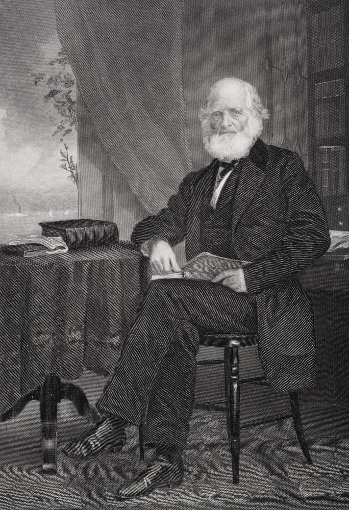 Picture of Posterazzi DPI1838878 William Cullen Bryant 1794 1878 American Poet&#44; Writer & for 50 Years Editor of The New York Evening Post From Painting by Alonzo Chappel Poster Print&#44; 12 x 17